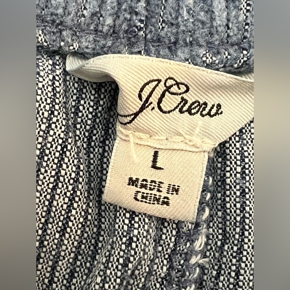 J. Crew Tie-Waist Camp Pant in Indigo Corduroy Size Large - Picture 7 of 11